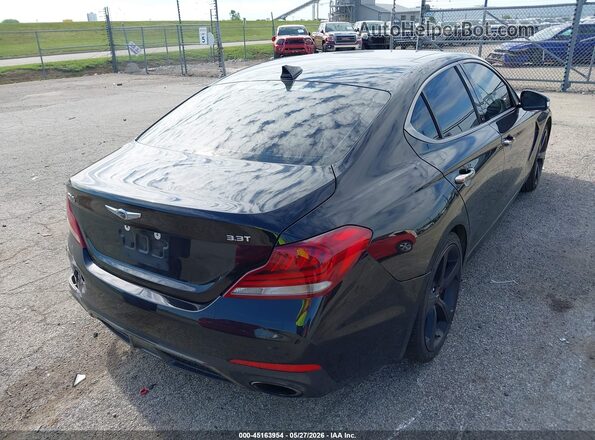 KMTG34LE8KU021101 2019 GENESIS G70 Black Задня права чверть