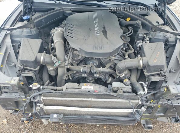 KMTG34LE9LU048065 2020 GENESIS G70 Gray Սալոնի հետևի տեսք