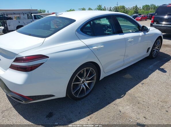 KMTG34SC0SU156847 2025 GENESIS G70 Белый Задняя правая четверть