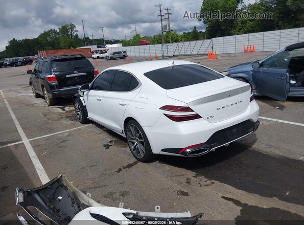 KMTG34SC7RU142695 2024 GENESIS G70 White Tył lewy