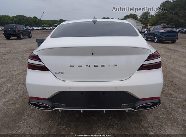 KMTG34SCXRU136387 2024 GENESIS G70 White 