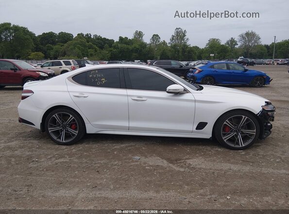 KMTG34SCXRU136387 2024 GENESIS G70 White Widok wnętrza 360 stopni