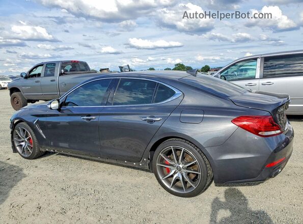 KMTG54LE2KU019774 2019 GENESIS G70 Gray Trasero izquierdo