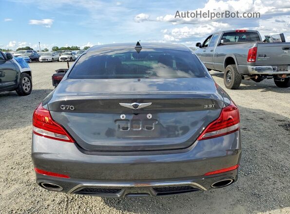 KMTG54LE2KU019774 2019 GENESIS G70 Gray Vista trasera