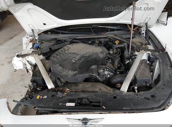 KMTG54LEXKU037617 2019 GENESIS G70 White Rear view