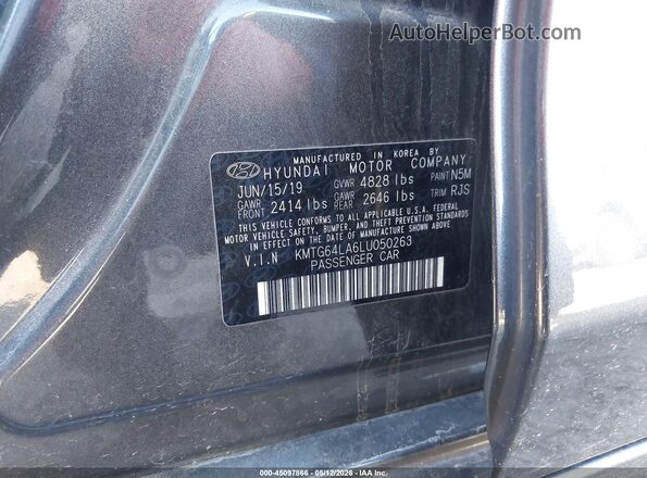 KMTG64LA6LU050263 2020 GENESIS G70 Gray 