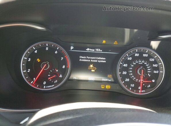 KMTG64LA9KU035237 2019 GENESIS G70 Black 