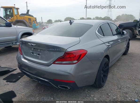 KMTG74LE0MU074415 2021 GENESIS G70 Silver Rear right