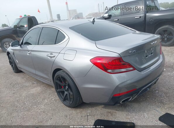 KMTG74LE0MU074415 2021 GENESIS G70 Silver Rear left