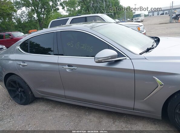 KMTG74LE0MU074415 2021 GENESIS G70 Silver Rear interior view