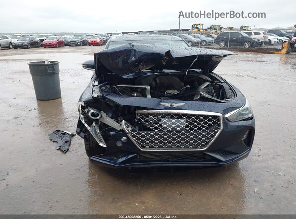 KMTG74LE8KU024147 2019 GENESIS G70 Blue Вид спереду