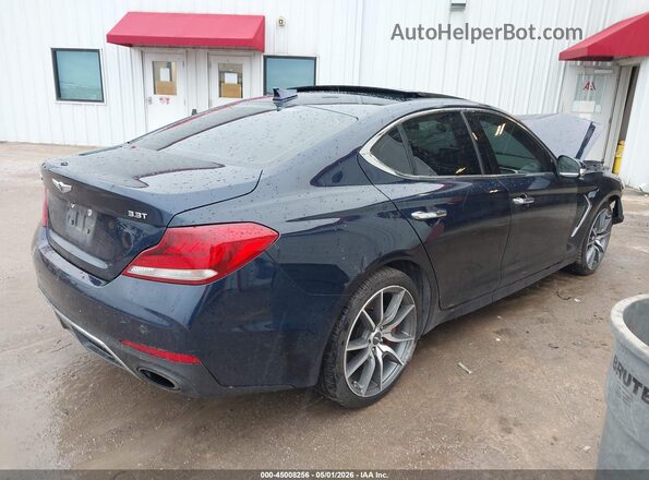 KMTG74LE8KU024147 2019 GENESIS G70 Blue Задня права чверть