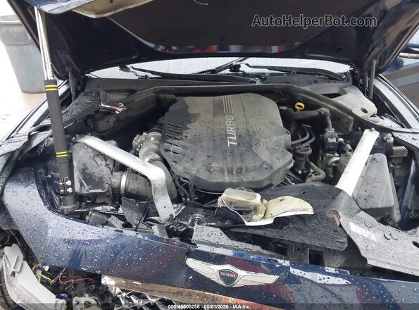 KMTG74LE8KU024147 2019 GENESIS G70 Blue Вид ззаду