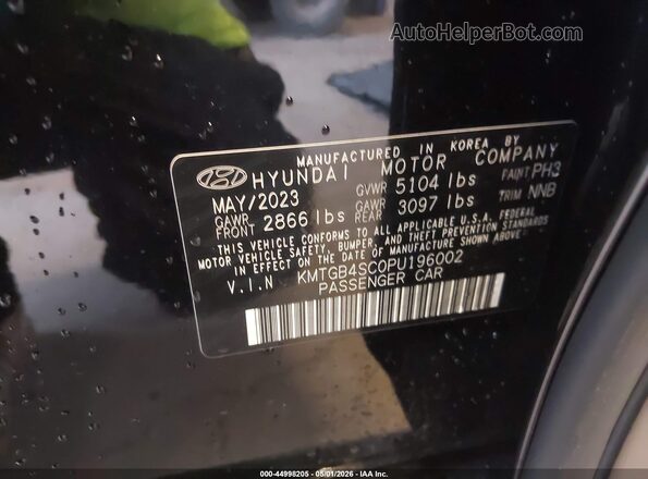 KMTGB4SC0PU196002 2023 GENESIS G80 Black Շարժիչի բաժամունքի տեսք