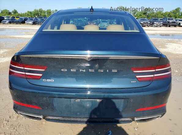 KMTGC4SD9MU048061 2021 GENESIS G80 Green უკანა ხედი
