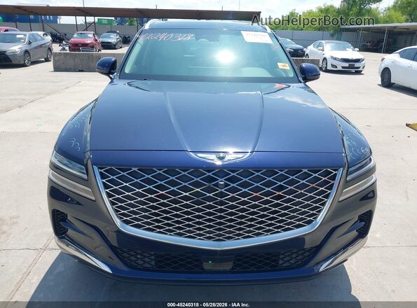 KMUHBDSBXNU077457 2022 GENESIS GV80 Blue წინა ხედი