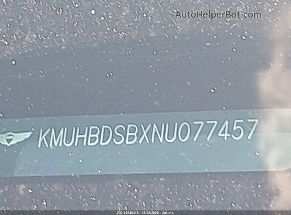 KMUHBDSBXNU077457 2022 GENESIS GV80 Blue 