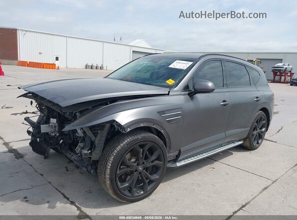 KMUHCESC3NU094046 2022 GENESIS GV80 Gray წინა მარცხენა ხედი სამი მეოთხედიდან