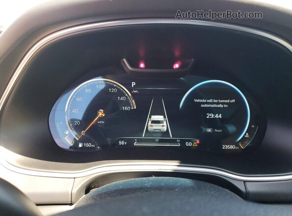 KMUHCESC6NU082456 2022 GENESIS GV80 Green Instrument cluster view