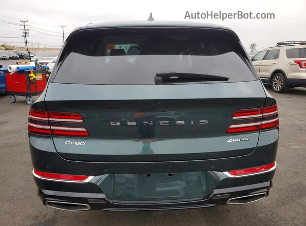 KMUHCESC7PU129433 2023 GENESIS GV80 Green Вид ззаду