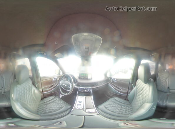 KMUHCESC8PU110485 2023 GENESIS GV80 Зеленый Панорамный вид салона 360°