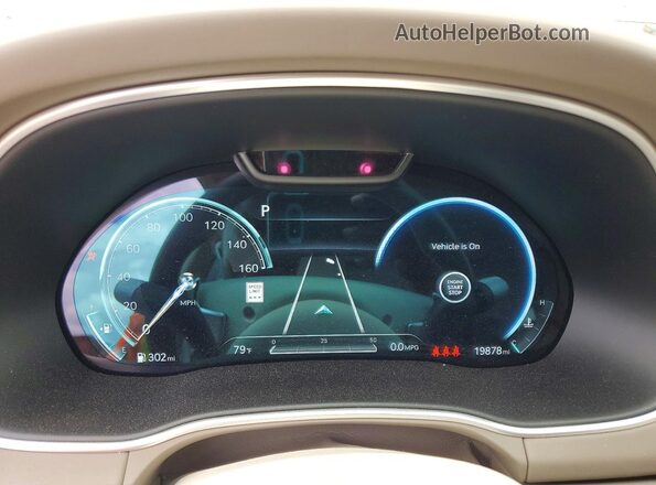 KMUHCESCXRU152868 2024 GENESIS GV80 Silver Instrument cluster view