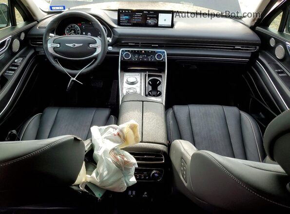 KMUHCESCXRU188298 2024 GENESIS GV80 Black Dashboard view