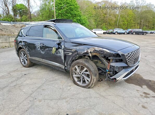 KMUHDESC7SU255541 2025 GENESIS GV80 Black Передня права чверть