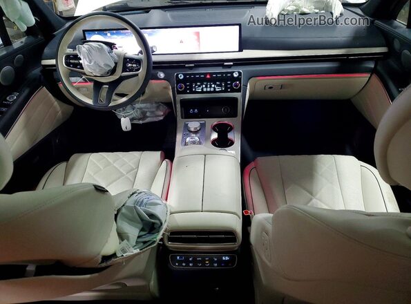 KMUHEESC4TU314768 2026 GENESIS GV80 White Vista del salpicadero