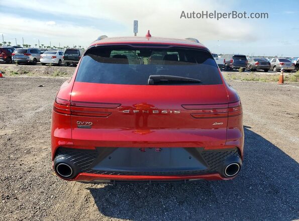 KMUMADTB3PU090022 2023 GENESIS GV70 Red 