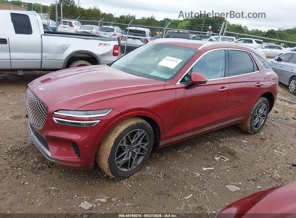 KMUMADTBXPU094536 2023 GENESIS GV70 Red წინა მარცხენა ხედი სამი მეოთხედიდან