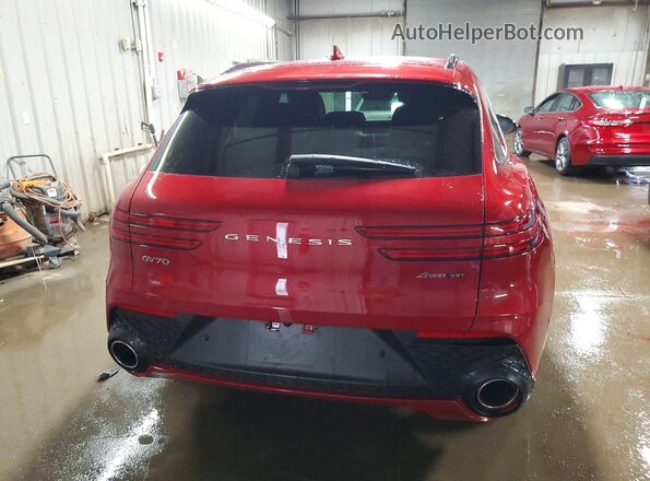 KMUMCDTC2NU010726 2022 GENESIS GV70 Red Rear view