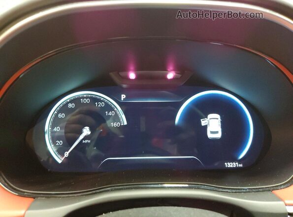 KMUMCDTC2NU010726 2022 GENESIS GV70 Red Instrument cluster view