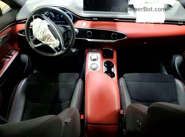 KMUMCDTC2NU010726 2022 GENESIS GV70 Red Dashboard view