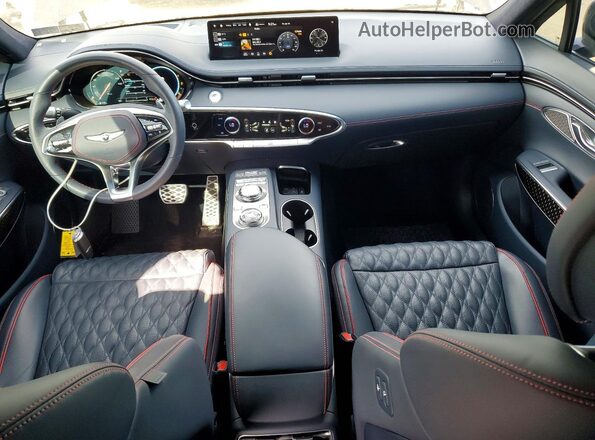 KMUMCDTC3NU024568 2022 GENESIS GV70 Black Widok deski rozdzielczej