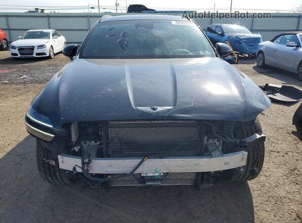 KMUMCDTC3NU024568 2022 GENESIS GV70 Black Widok z przodu