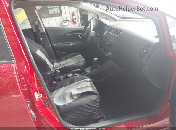 KNADM4A30H6113801 2017 KIA RIO Red წინა სალონის ხედი