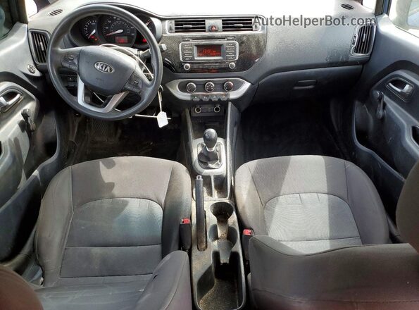 KNADM4A33G6576594 2016 KIA RIO Blue Vista del salpicadero