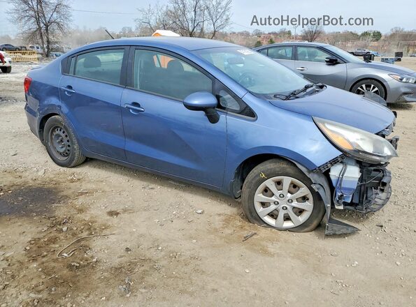 KNADM4A33G6576594 2016 KIA RIO Blue Delantero derecho