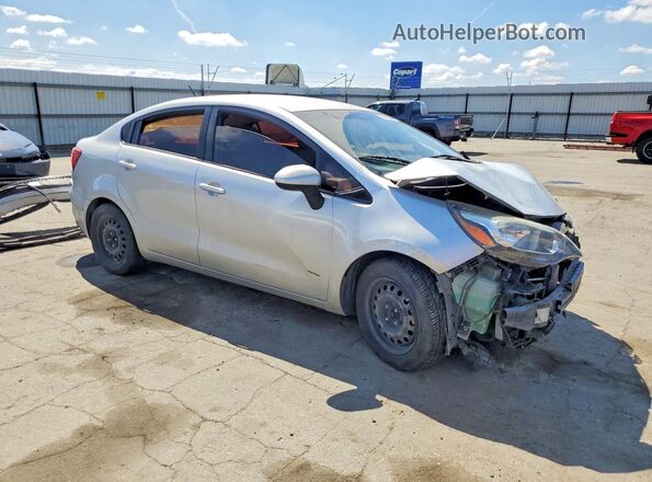 KNADM4A37G6540665 2016 KIA RIO Silver Przód prawy