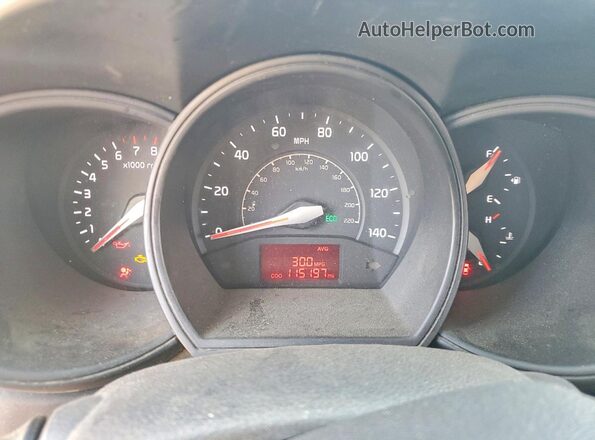 KNADM4A37G6540665 2016 KIA RIO Silver Widok zestawu wskaźników