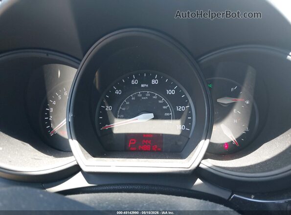 KNADM4A37G6664449 2016 KIA RIO Blue Rear seats view