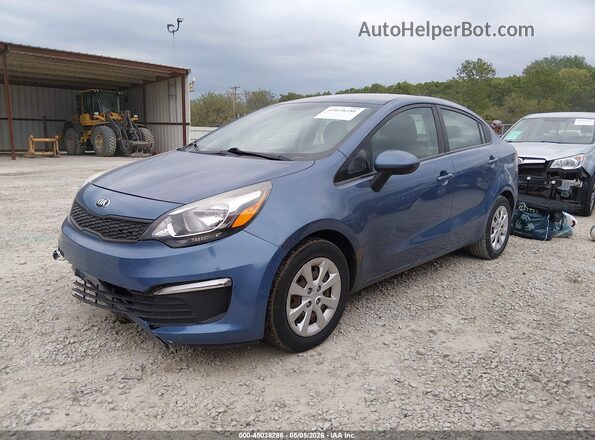 KNADM4A39G6589771 2016 KIA RIO Blue Vista tres cuartos delantera izquierda