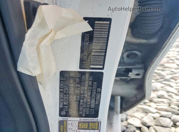 KNADM4A39G6639004 2016 KIA RIO White Вид підкапотного простору