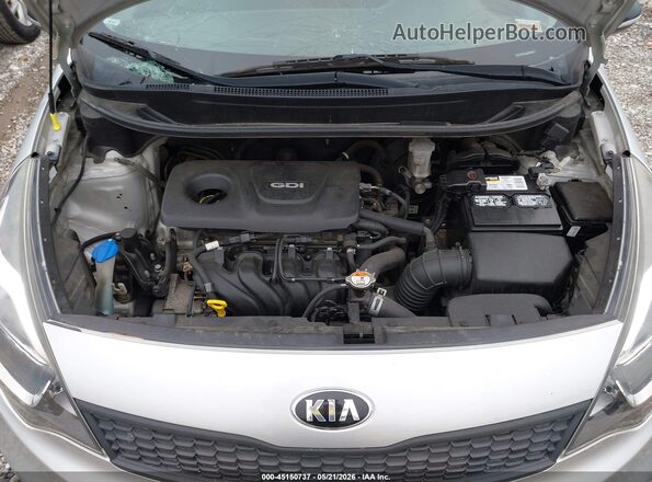 KNADM4A3XG6678992 2016 KIA RIO Silver Հետևի տեսք