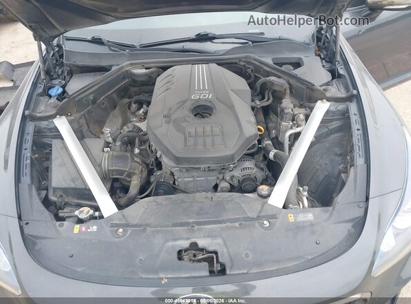 KNAE15LA2M6090224 2021 KIA STINGER Black უკანა ხედი