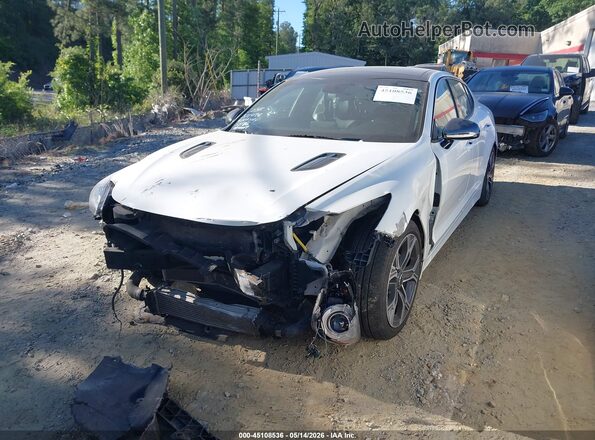 KNAE15LA8M6089613 2021 KIA STINGER White Vista tres cuartos delantera izquierda