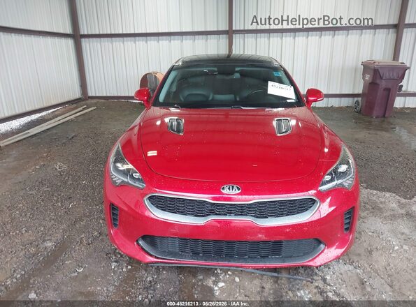 KNAE15LAXK6068274 2019 KIA STINGER Red ხელსაწყოთა პანელის ხედი
