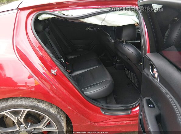 KNAE35LC6L6077874 2020 KIA STINGER Red VIN կոդի պիտակի տեսք