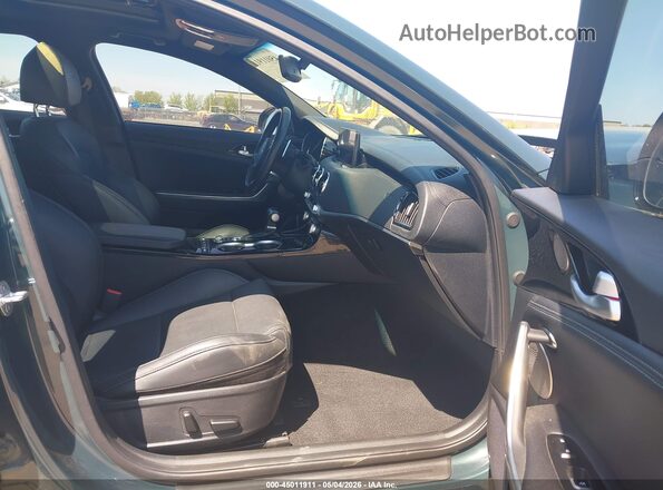 KNAE35LD4P6130103 2023 KIA STINGER Green Widok wnętrza z przodu